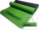 Килимок для йоги та фітнесу EasyFit TPE+TC 183x61x0.6 см ECO-Friendly двошаровий каремат EF-1924-GNBK Зелений з чорним (56001192) - зображення 1