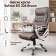 Офисное кресло Sofotel EG-226 Brown коричневое из перфорированной экокожи с подголовником, микросеткой, газлифтом, механизмом TILT - изображение 1