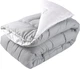 Ковдра Руно зимова полуторна 140х205 см антиалергенне волокно Grey White (321.52_Grey White) - зображення 1