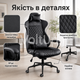Офисное кресло Sofotel Werona 2581 Black черное из экокожи с подушкой под голову, поясничной подушкой, газлифтом SoftUp - изображение 4