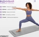 Килимок для йоги та фітнесу EasyFit TPE+TC 183x61x0.6 см ECO-Friendly двошаровий каремат EF-1924-GYBK Сірий з чорним (56002482) - зображення 6