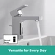 Смеситель для раковины HANSGROHE Vernis Shape 71561000 с донным клапаном - изображение 14