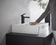 Смеситель для раковины HANSGROHE Vernis Shape матовый черный 71561670 с донным клапаном - изображение 5