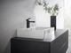 Смеситель для раковины HANSGROHE Vernis Shape матовый черный 71561670 с донным клапаном - изображение 8