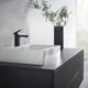 Смеситель для раковины HANSGROHE Vernis Shape матовый черный 71561670 с донным клапаном - изображение 9