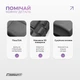Массажный ролик-валик для МФР и йоги EasyFit Solid Grid Roller Mini 30x10 см роллер-массажер для спины, ног, рук и шеи EF-2057-BK Черный (56003488) - изображение 4