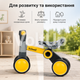 Беговел-каталка Kidwell PETITO Dino 2 в 1 серо-желтый для детей 12–36 месяцев до 20 кг с EVA-колесами - изображение 3