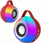 Портативна Bluetooth колонка SY-333 RGB з Bluetooth 5.3, акумулятором 1200 мА·год, USB, AUX, microSD, Type-C, до 6 годин роботи, потужністю 5 Вт червона - изображение 1