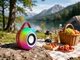 Портативна Bluetooth колонка SY-333 RGB з Bluetooth 5.3, акумулятором 1200 мА·год, USB, AUX, microSD, Type-C, до 6 годин роботи, потужністю 5 Вт червона - изображение 3