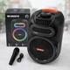 Bluetooth колонка MS-2082BT-W, портативна колонка з мікрофоном, караоке колонка Bluetooth, бездротова акустика, колонка з LED підсвіткою, колонка з USB AUX FM, музична колонка для дому, колонка для вечірок, портативна караоке система, Bluetooth - зображення 2