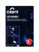 Набір LED світловідбивних браслетів CRIVIT на магнітній застібці, 2 шт - зображення 2