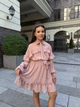 Детское праздничное платье для девочки подростковое нарядное шифоновое с рюшами на выпускной день рождения праздник IRmAS 1382 рост размер 158 мокко - изображение 8