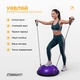 Балансировочная платформа BOSU Ball EasyFit 60 см босу с насосом с ножками EF-2324 Фиолетовая (56001390) - изображение 2