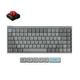 Keychron J9 Ultra 8K Бездротова низькопрофільна механічна клавіатура, Grey, Red POM Switch - зображення 1