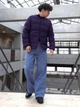 Джинсы Regular Fit широкие мужские Uniqlo 318208252 36 Голубые (1160368186) - изображение 6