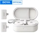 Петличный микрофон BOYA Omic U с зарядным кейсом и 2 адаптерами USB-C и Lightning, Белый (5257202) - изображение 1