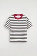 Жіноча футболка COS Clean Cut T-Shirt Black / White / Red / Striped XS (1325526019) - изображение 5