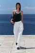 Жіноча майка COS Ribbed Cotton Tank Top Khaki / White L (1326259008) - зображення 8