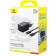 МЗП Baseus Palm Fast Charger Type-C 20W (With Cable Type-C to Type-C 60W 1m) black - зображення 2
