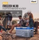 Портативный переносной холодильник iHunt Bro Freezer NL30, 27 л, автомобильный, настройка температуры -20°C/+20°C, компрессорный - изображение 2