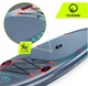 SUP доска для плавания надувная SUP Tsunami Wave 350 см сап с веслом, ручным насосом и аксессуарами - изображение 9