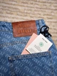 Жіночі розкльошені джинси Miu Miu Flared Jeans із монограмним візерунком розмір XXL (MM16001.6XXL) - зображення 4