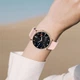 Умные часы Smart Melisia Gold Rubber 1.33" TFT металлический золотистый розовый ремешок 44 мм - изображение 4