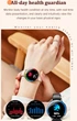 Смарт-годинник Smart Rose 1,32" AMOLED 41,8 мм металевий золотистий з рожевим ремінцем - зображення 6