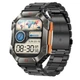 Розумний годинник Smart Racer K+ Steel 45х40х14 мм Сталь Чорний AMOLED 2 дюйми - зображення 4