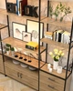 Стеллажная система с ящиками в стиле лофт EcoLoft Фреймора DSP-1498-1 Дуб Аппалачи - изображение 3