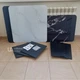 Комплект журнальних столиків 2 в 1, приставні столи зі скляною стільницею квадратні глянцеві стільниці білий та чорний мрамор, з основою з ламінованої ДСП для вітальні, спальні, офісу та лаунж-зони, YM-178-White/Black - изображение 14