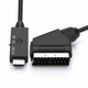 Кабель-перехідник SCART в HDMI 1080P 45652 - изображение 1