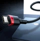 Кабель USB Type-C > USB Type-C Baseus Cafule Flash Charging PD 2.0 100W 2.0m (CATKLF-AL91) Red/black - зображення 7