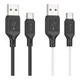 Кабель для зарядки и обмена данными USB Hoco X90 Silicone силой тока 3A USB to Type-C 1м Black - изображение 3