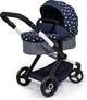 Wózek głęboki dla lalki Bayer XEO 70 cm Blue/White (4003336170153) - obraz 6