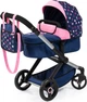 Wózek głęboki dla lalki Bayer XEO 70 cm Blue/Pink (4003336170160) - obraz 1