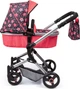 Wózek dla lalki Bayer Design Combi Neo Vario 18405AA Czerwony (4003336184051) - obraz 4