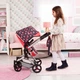 Wózek dla lalki Bayer Design Combi Neo Vario 18405AA Czerwony (4003336184051) - obraz 8