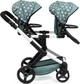 Коляска для ляльок-близнюків Bayer Design Xeo Twin Сіра із зірочками (4003336267587) - зображення 2