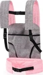 Nosidełko dla lalek Bayer Szaro-różowe 46 cm (4003336622331) - obraz 3