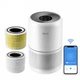Очищувач повітря 30-50 м² Smart Levoit Core 300S Plus Wi-Fi, додатковий протиалергенний фільтр 3 в 1 True HEPA, 240 м³/год, True HEPA-фільтр H13 3 в 1, датчик якості повітря, автоматичний режим - изображение 2