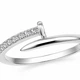 Каблучка срібна Цвях з фіанітами Silver Style 16.5 р. (10641.12 sku:2300104309954) - зображення 2