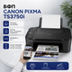 БФП Canon PIXMA TS3750i 3 в 1 з Wi-Fi та USB, кольоровий струменевий пристрій для друку, копіювання і сканування документів та фото - зображення 2