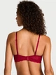 Комплект белья Victoria's Secret бюст Push-Up и трусики тонг 1160706616 (Бордовый 34D/M) - изображение 3