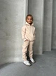 Теплый костюм двойка (худи, штаны) для девочки 3-4 лет, рост 104см. Цвет Бежевый - изображение 1