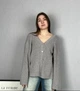 Кардиган женский однотонный кофта вязаная OneSize Серый - изображение 3