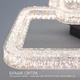 Керована світлодіодна СМАРТ люстра ESLLSE OVAL ICE 6S 80 Вт 690x490x135 мм Чорна - зображення 3