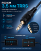 Петличный микрофон TRRS 4 Pin для смартфона планшета и записи звука - изображение 2