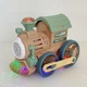 Машина-каталка Паровозик з мильними бульбашками Bubble Train з музикою та підсвіткою, Коричневий 486463 - зображення 5