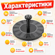 Декоративный фонтан для сада Solar Fountain с солнечной панелью 2,8 Вт, аккумулятором 1200 мА, 6 насадками и автоматическим запуском, плавающий фонтан для пруда, бассейна и декоративного водоема черный 16 см - изображение 3